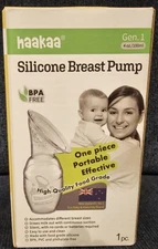 Haakaa Silicone Breast Pump for Breastfeeding BPA free Clear 4oz/100ml Gen 1 NEW