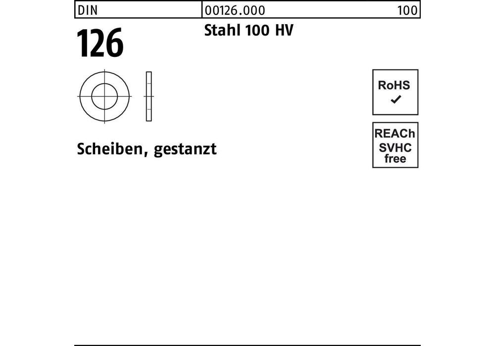 Рейхерный подъемник DIN 126 33 x 56 x4 Stahl 100 HV gestanzt
