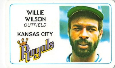 WILLIE WILSON #6 PERMA GRAPHICS CREDIT CARD