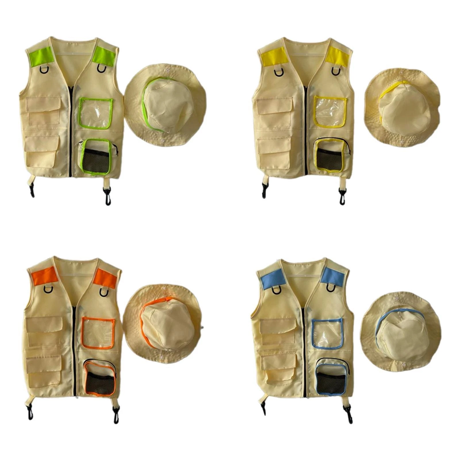 Kids Explorer Vest Children Fishing Outfit for Camping Boys Girls Children