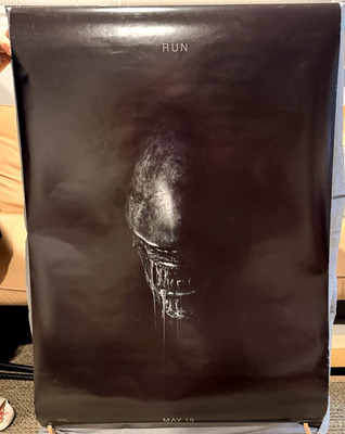 Original Alien Covenant Movie Poster 2017 RUN Teaser 27x40 Double Sided