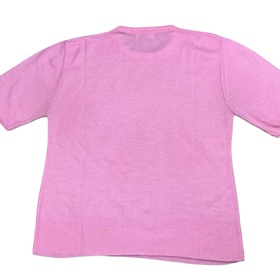 Vintage 60’s Penney’s Very light pink short sleeve sweater USA Women’s XS/S - Image 3 of 4