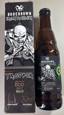 Bodebrown Trooper Brasil IPA 6.6.6. Botella de cerveza vacía Iron Maiden coleccionable
