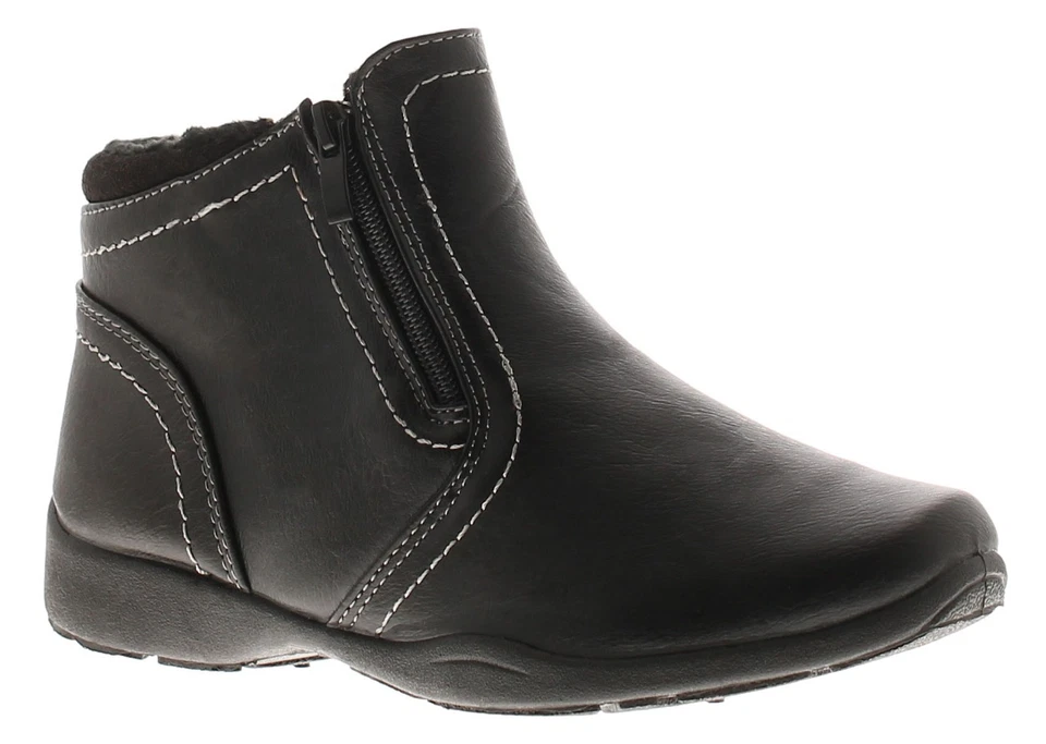 Ever So Soft Womens Boots Ankle Anni pu Zip Fastening black UK Size