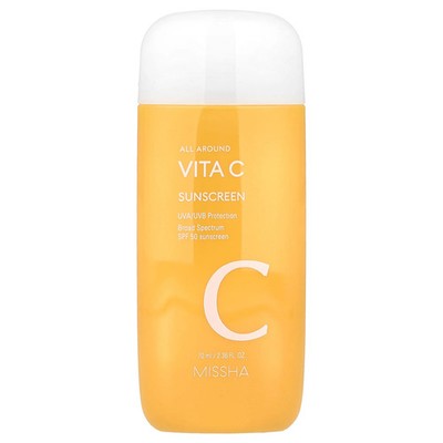 All Around Vita C Sunscreen, SPF 50, 2.36 fl oz (70 ml)