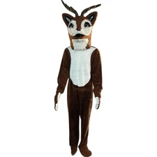 Vtg Adult Rudolph Red Nose Reindeer Christmas Costume Parade Quality Sz L