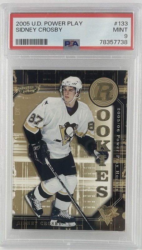 2005 U.D. Power Play Sidney Crosby #133 PSA 9