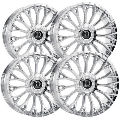 (Set of 4) Dolce Luxury Roma 22x9 5x112/5x4.5'' +35mm Chrome Wheels Rims 22'' Inch