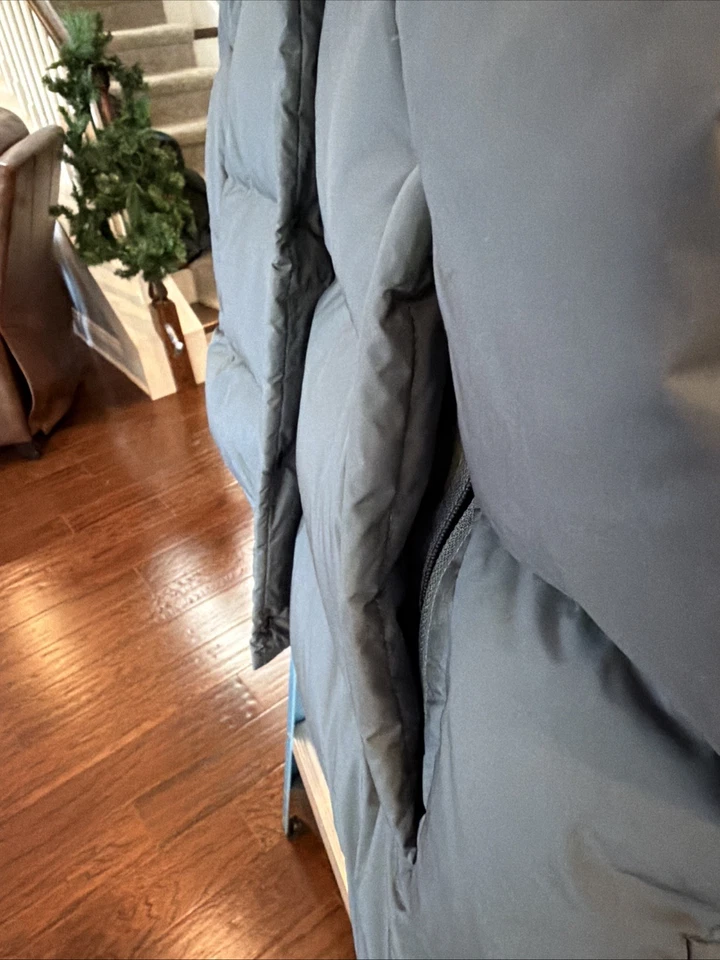 Женский пуховик Lululemon For It All жилет серый размер 12 карманов на молнии с капюшоном - Изображение 3 из 4