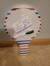 Scoring Paddles 1 Pack Dry Erase total of 3 Keep Score Paddle Dry Erase