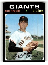 1971 Topps San Francisco Giants Ron Bryant #621 EX EXMT