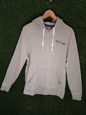 Tommy Hilfiger Hoodie Men  s Medium Gray Full Zip Sweatshirt 175/95 Cotton Blend