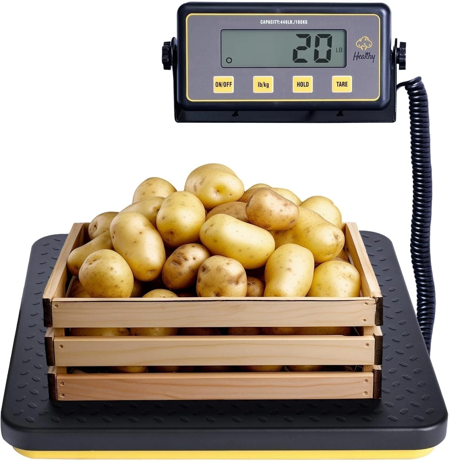 400lbs Commercial Scale Digital Receiving Scale with Anti-Slip Aluminum Platform