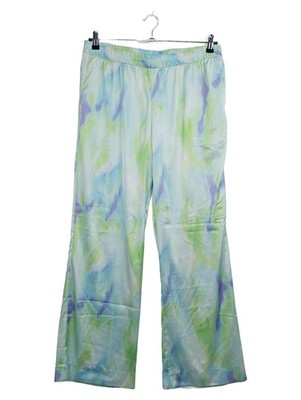 Monki Damen Stoffhose Gr. 40 L Mehrfarbig Abstrakt Casual Freizeit