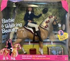 1998 Barbie & Walking Beauty Gift Set Mattel #19705 Vintage New in Box NRFB