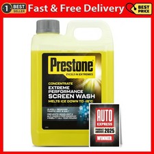 Prestone Screenwash Concentrate 2.5L Screen Wash For Cars Extreme Performance UK 2.84 per litre