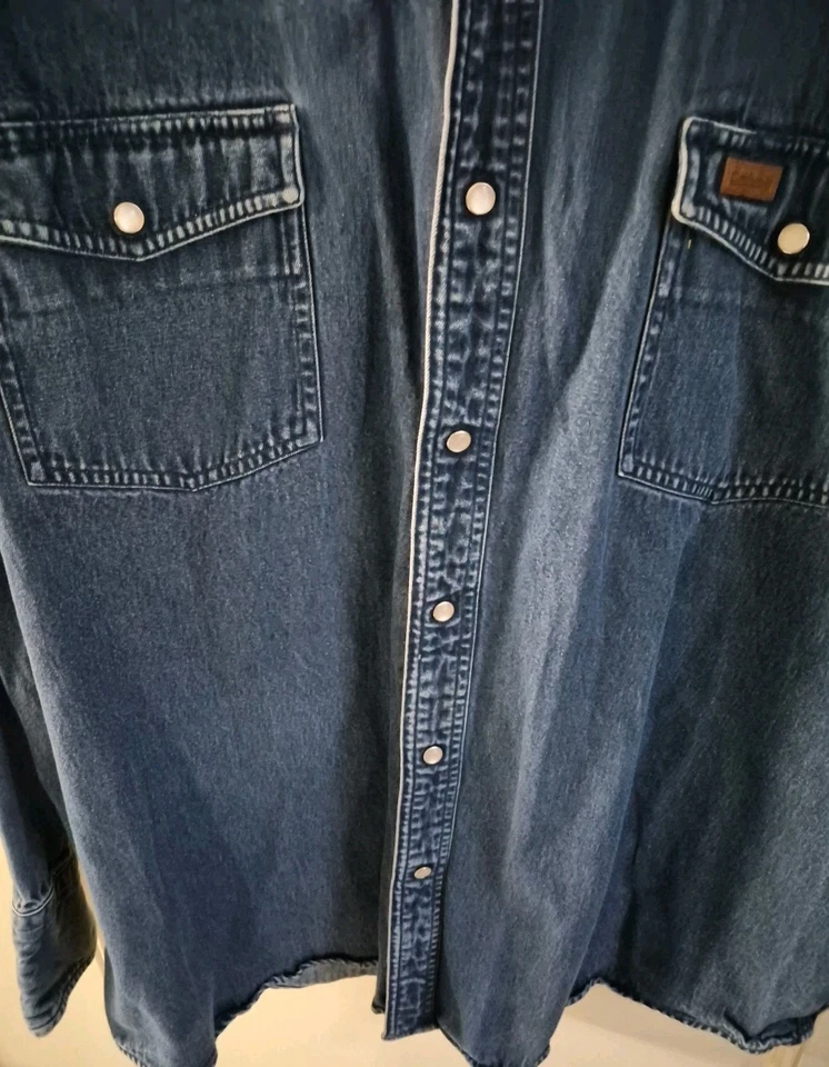 Camisa a Presión Carhartt Denim 2XL Blanca Perla Para Hombre Resistente  Foto 4 de 4