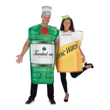 Gin and Tonic Adult 2 in 1 Couples Costume | One Size