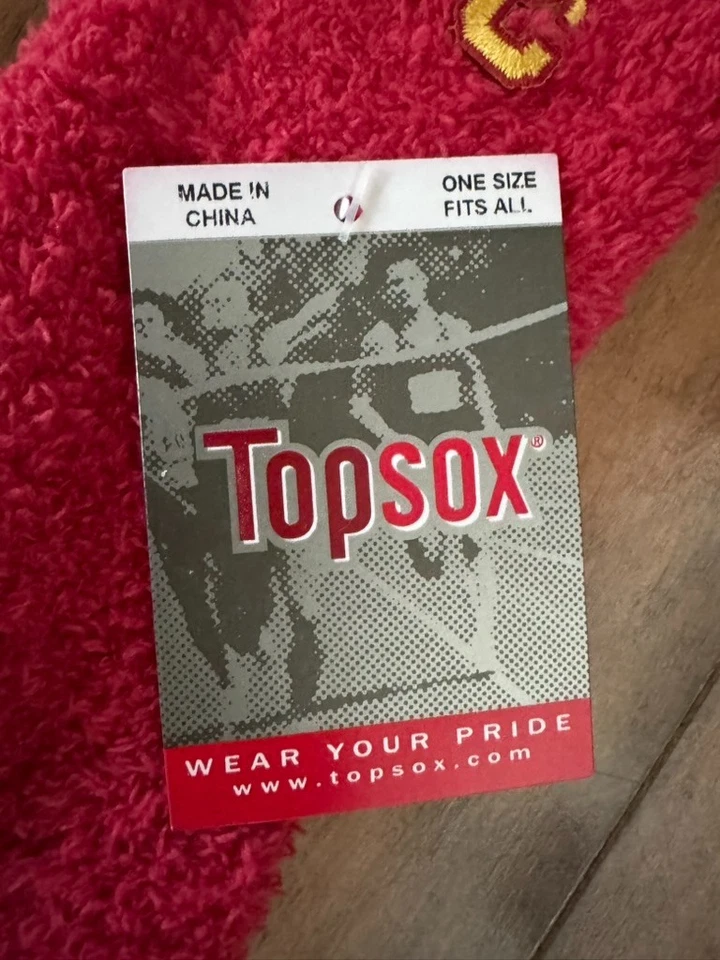USC TROJANS COZY SOCKS • TOPSOX • ONE SIZE FITS ALL • NEW! - Image 2 of 3