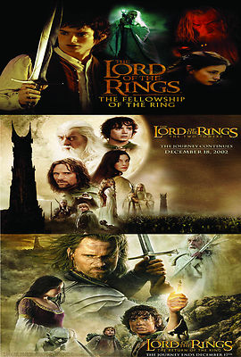 A2 laminiertes Herr der Ringe Filmplakat Gemeinschaft zwei Türme Rückkehr König