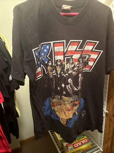 KISS Alive WorldWide Concert Tour Black Tshirt 1990s vintage concert t-shirt, vintage, single stitch, B+ condition
