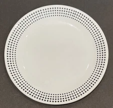 Corelle® Black/White10.25" Dinner Plate Round Dishwasher, microwave 6-pc Set BN