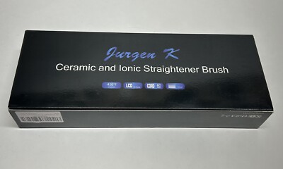 Jurgen K Professional Salon Ceramic & Ionic Straightener Brush - Open Box, New