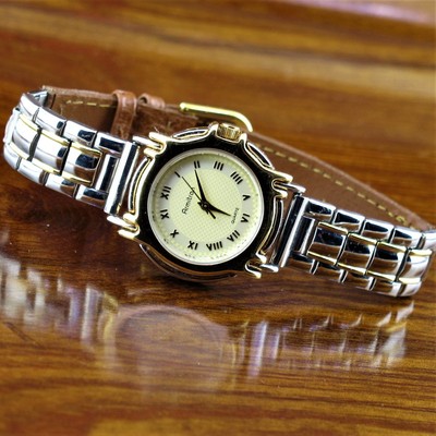armitron gold and silver watch