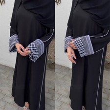 Dubai Women Abaya Muslim Kaftan Long Dress Maxi Robe Ramadan Islamic Loose Gown