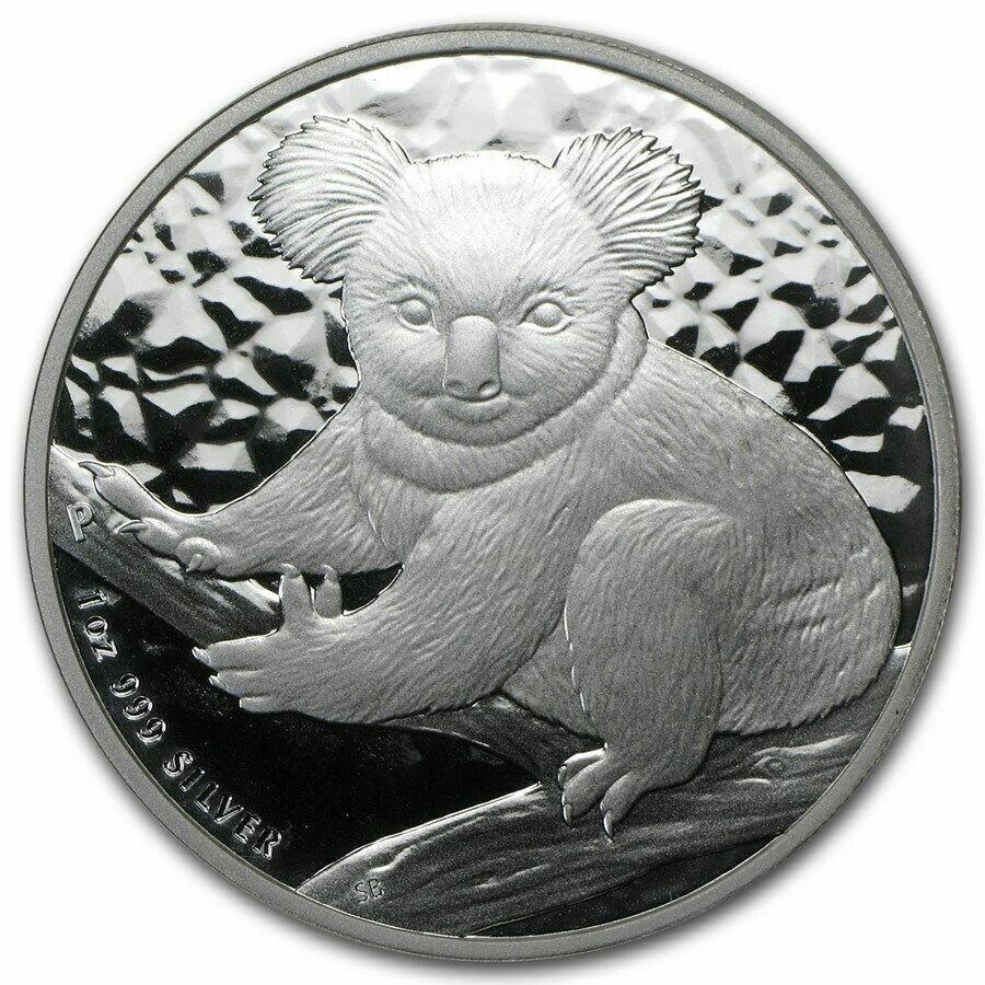Australia 2009 KOALA Bear $1 1 Oz Troy Pure Silver in PERTH MINT
