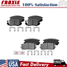 Front and Rear Ceramic Disc Brake Pads for 2010 - 2017 Chevy Equinox GMC Terrain