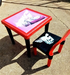 Petite Table Cars Avec Chaise Pour Enfant Ebay