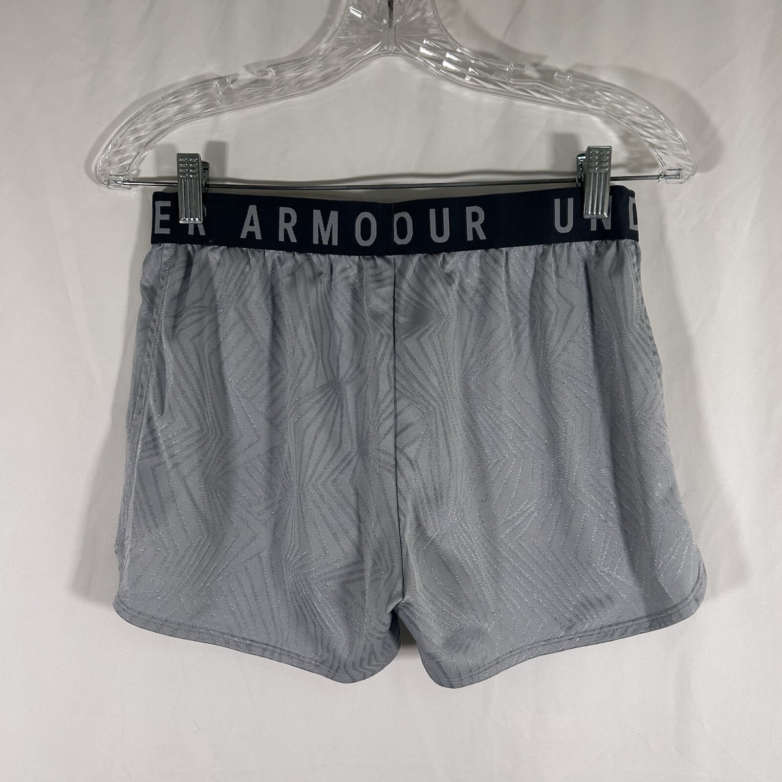 Under Armour Running Shorts Women's XS Grey Pull On Elastic Waist Unlined thumbnail 4