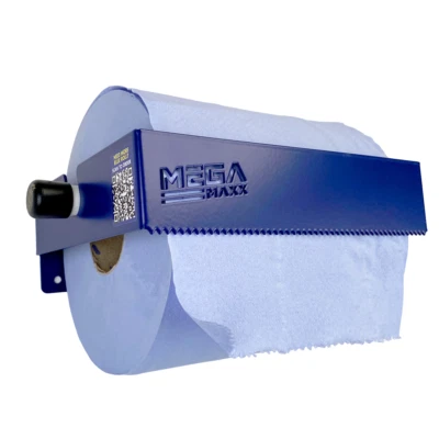 Blue Roll Paper Towel Dispenser Wall Mounted Industrial Clean Holder Warehouse - Image 1 of 4