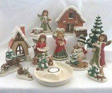 NEU 2022 Goebel Engel Schneemann Lichterhaus Scheune  Häschen Winterwald