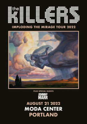 THE KILLERS Imploding The Mirage 2022 Tour Poster - Portland Moda Center
