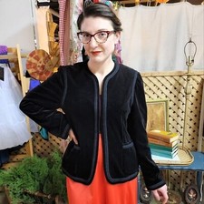 Vintage 60's velvet blazer/ jacket Act III