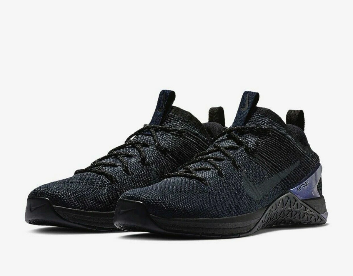 MENS METCON FLYKNIT 2 AMP SIZE 7.5 (AV3839 400)BLACK/COLLAGE NAVY | eBay