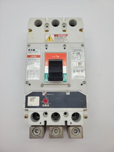 Eaton LGH3630NN Circuit Breaker 600A 3P 600V Type L630H Used White 3 Pole - Picture 1 of 13