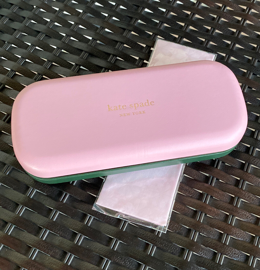 Kate Spade Pink & Green Eyewear Case | eBay display picture 3