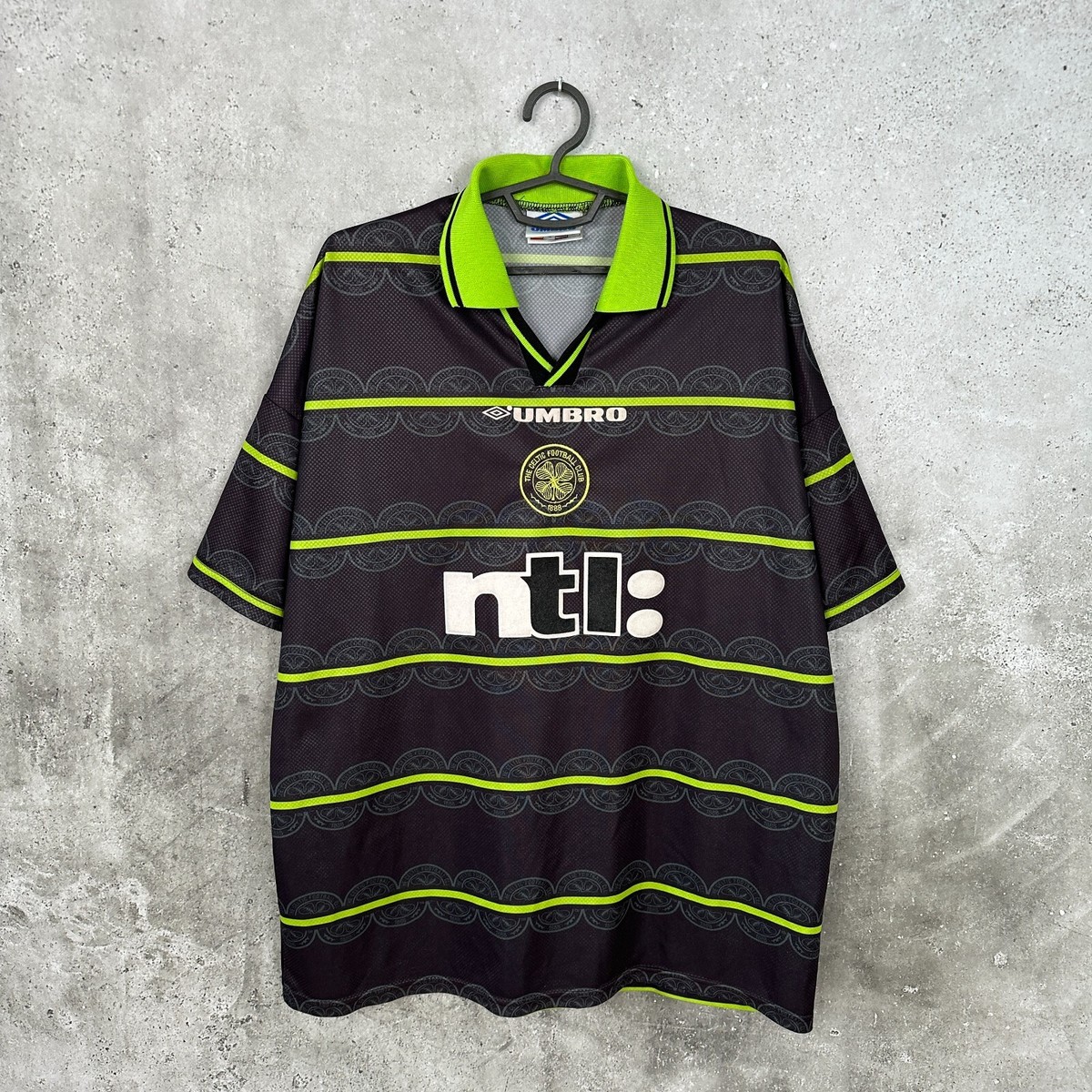 CELTIC 1999 2000 AWAY FOOTBALL SHIRT RETRO UMBRO JERSEY SIZE XXL