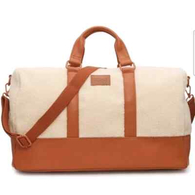 Toms Weekender Sherpa Duffle Bag Cognac Brown