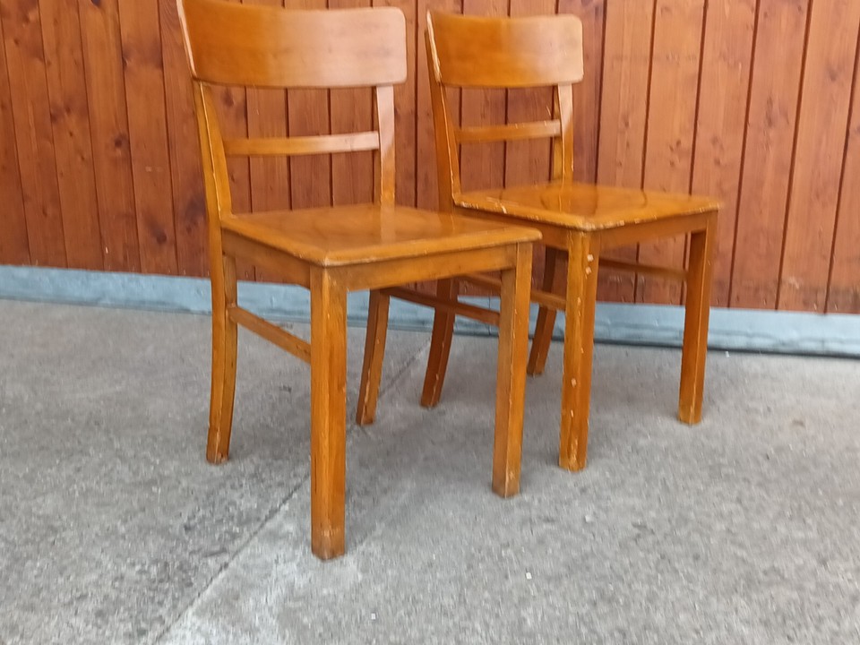 50s Vintage Dining Chair Frankfurt Kitchen Chairs Pub Chair Wooden