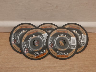 5 X RHODIUS ALPHA XT70 115 MM X 1 MM WINKELSCHLEIFER METALL TRENNSCHEIBEN