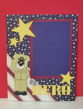 Scrapbook NAVY OFFICER FEMALE Military Arts Crafts Full Sheet 8x10