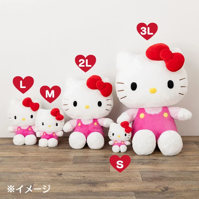 Sanrio Hello Kitty 3L Plush Doll Stuffed Toy 26-in/68cm Extra