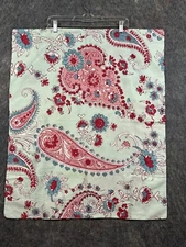 Hillcrest Queen Pillow Sham Paisley Pink Whimsy Grandmillennial Cottage Dorm