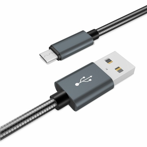 2M Stainless Steel Micro USB Fast Charging Data Cable Lead for Samsung HTC Sony - Picture 5 of 7