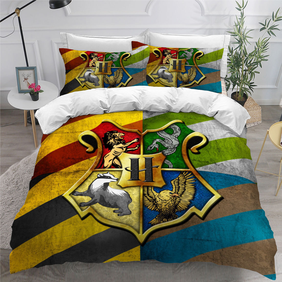 Harry Potter 3D Ultra Soft Quilt Doona Duvet Cover Set Single Double