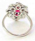 HSN Colleen Lopez Sterling Silver Ruby, Black Spinel & White Zircon Ring Size 5 — photo 6